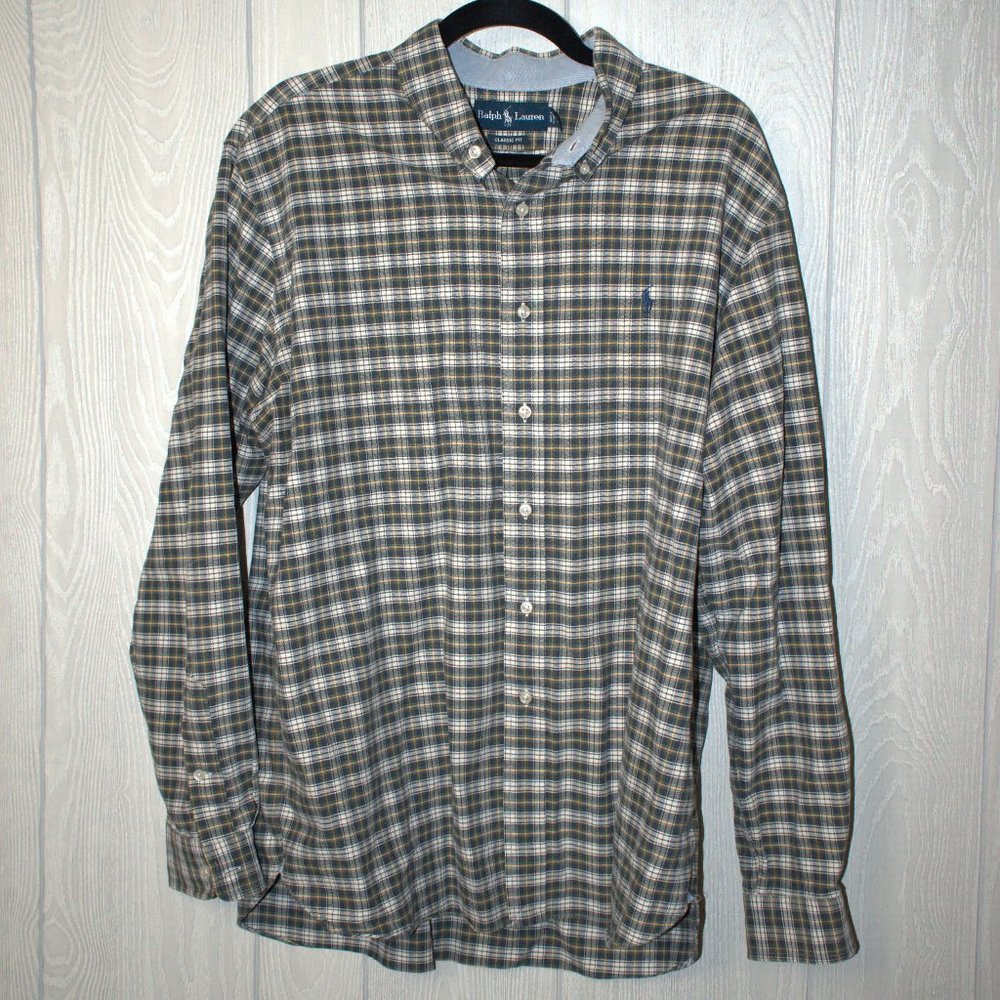 EUC Ralph Lauren Men's XL button down shirt